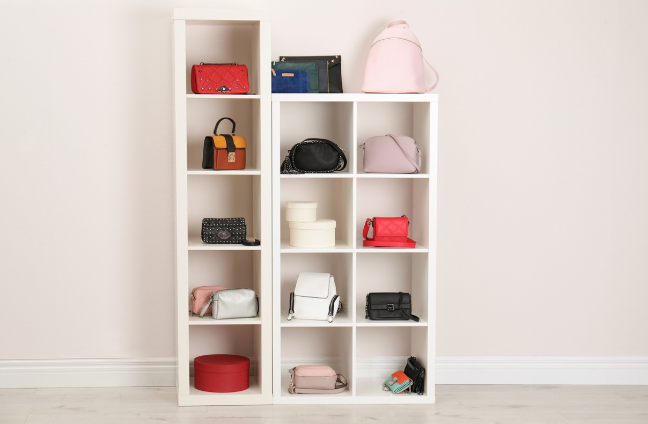 2pcs Home Hanging Handbag Organizer Shelf Storage Bag Holder Wardrobe Closet  | Fruugo ES