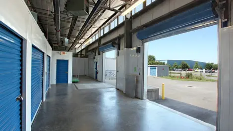 Storage loading bay interior at Air N Space Self Storage.