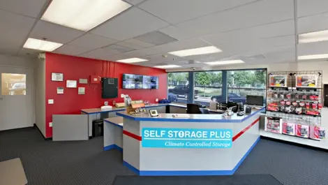 Self Storage Plus - Ball Street office front desk.