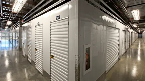 Indoor storage units at Self Storage Plus - Bristow.