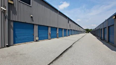 Drive-up storage units at Self Storage Plus - Canton.