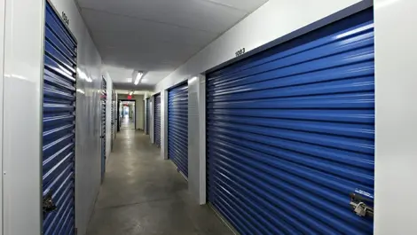 Indoor storage units at Self Storage Plus - Canton.