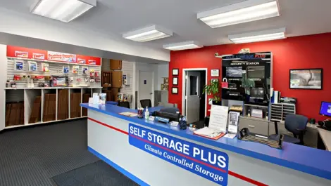 The front desk of Self Storage Plus - Canton.