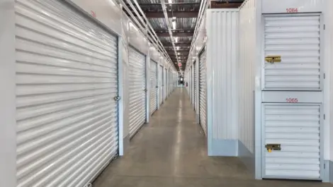 Indoor storage units at Self Storage Plus - Cosner.