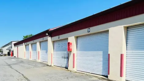 Drive-up storage units at Self Storage Plus on 5 Douglas Ct.