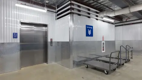 Elevators at the Self Storage Plus - Faraday facility.