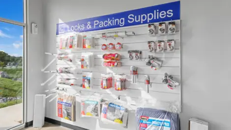 Locks and packing supplies at Self Storage Plus - Front Royal.