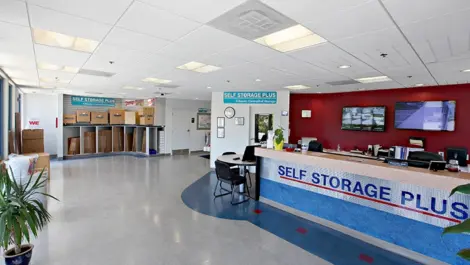 Self Storage Plus front entrance.