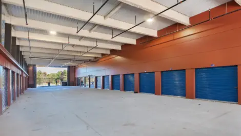 Storage units with a large overhead.