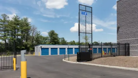 Open secuirty gate to storage units.