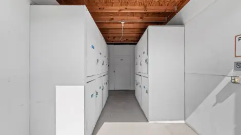 Personal storage lockers.