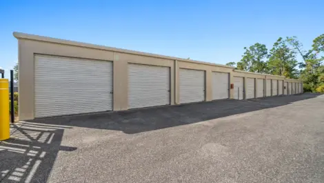 Drive-up access to storage units.