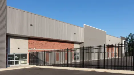 Lanham Self Storage loading area with gate.