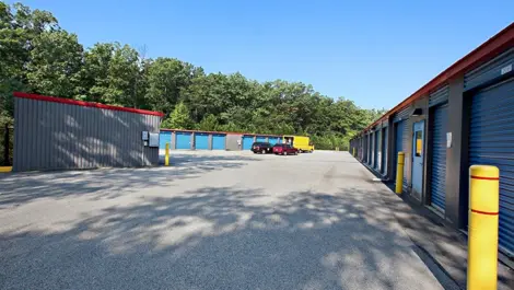 Woodbridge Self Storage back lot with more outdoor storage.