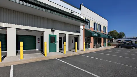 Front parking at the storage facility.