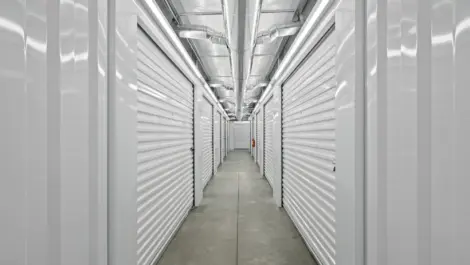 Southport Self Storage hallway of indoor units.