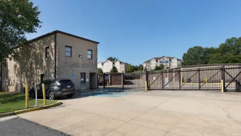 Triangle Self Storage front gate.