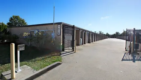 Westlake Self Storage gate to storage units.